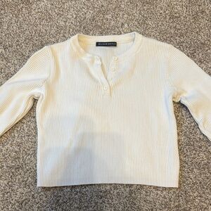 Brandy Melville Quarter Button Long Sleeve